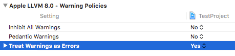 LLVM warning policies